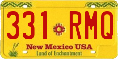 NM license plate 331RMQ