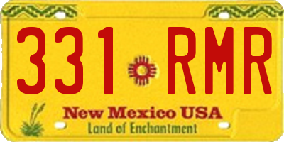 NM license plate 331RMR