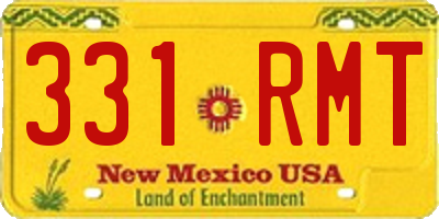 NM license plate 331RMT