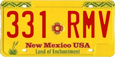 NM license plate 331RMV