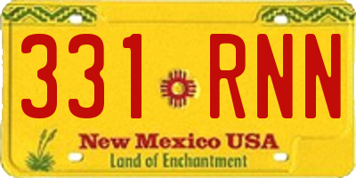 NM license plate 331RNN