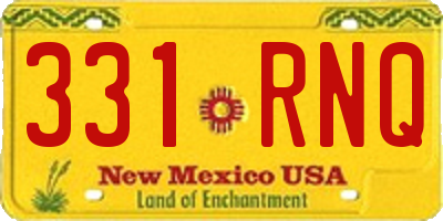 NM license plate 331RNQ