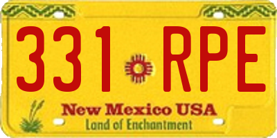 NM license plate 331RPE