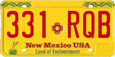NM license plate 331RQB