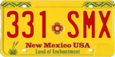NM license plate 331SMX