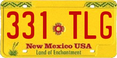 NM license plate 331TLG
