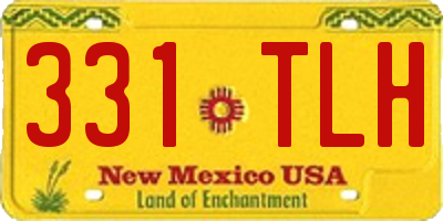 NM license plate 331TLH