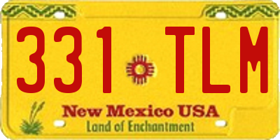 NM license plate 331TLM