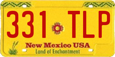 NM license plate 331TLP