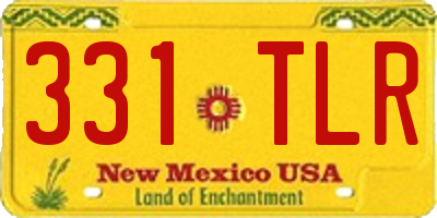 NM license plate 331TLR