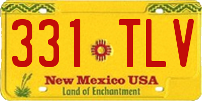 NM license plate 331TLV