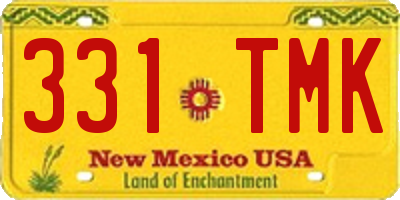 NM license plate 331TMK
