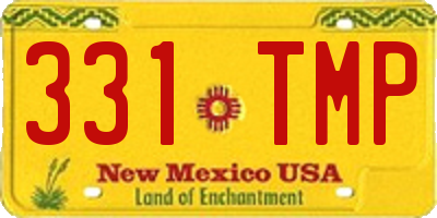 NM license plate 331TMP