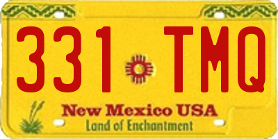 NM license plate 331TMQ