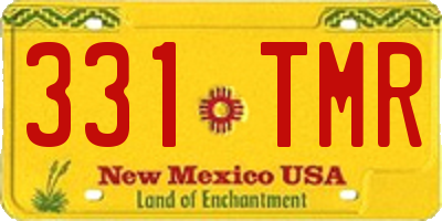 NM license plate 331TMR