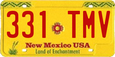 NM license plate 331TMV