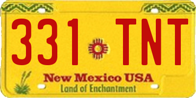 NM license plate 331TNT