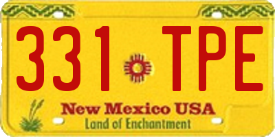 NM license plate 331TPE
