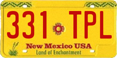 NM license plate 331TPL