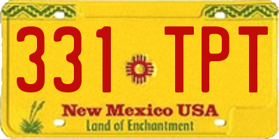 NM license plate 331TPT