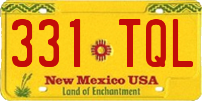 NM license plate 331TQL
