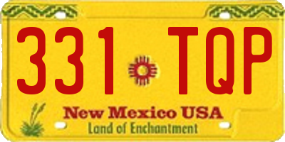 NM license plate 331TQP