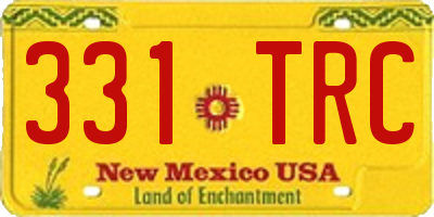 NM license plate 331TRC