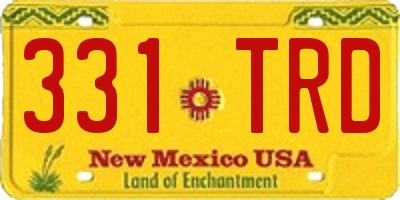 NM license plate 331TRD