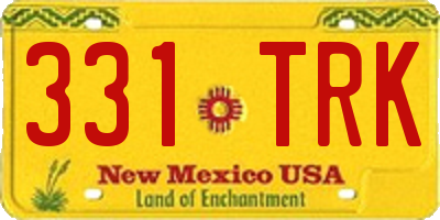 NM license plate 331TRK
