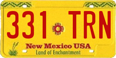 NM license plate 331TRN