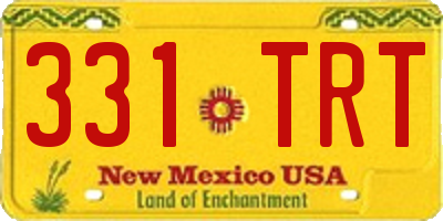 NM license plate 331TRT