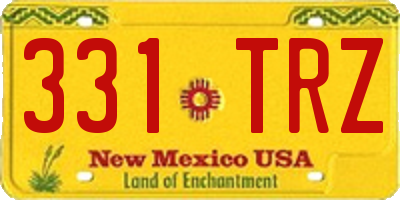 NM license plate 331TRZ
