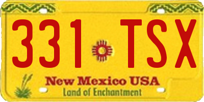 NM license plate 331TSX