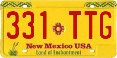 NM license plate 331TTG