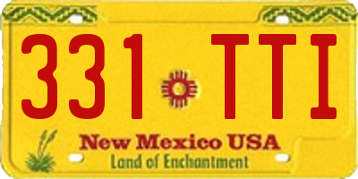 NM license plate 331TTI