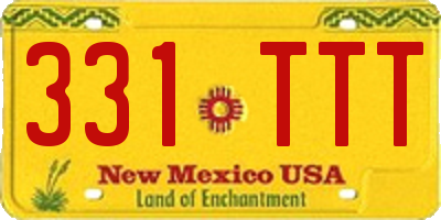 NM license plate 331TTT