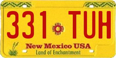 NM license plate 331TUH