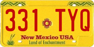 NM license plate 331TYQ