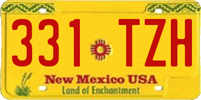NM license plate 331TZH