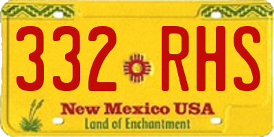 NM license plate 332RHS