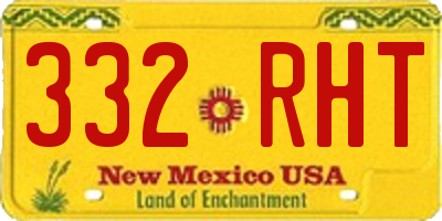 NM license plate 332RHT