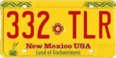 NM license plate 332TLR