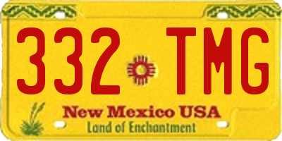 NM license plate 332TMG