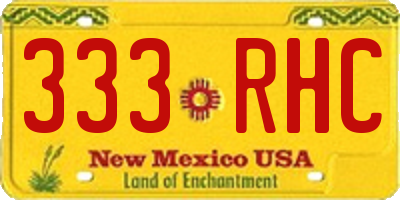 NM license plate 333RHC