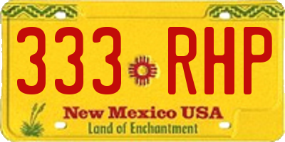NM license plate 333RHP