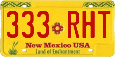 NM license plate 333RHT
