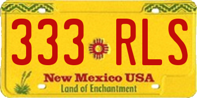NM license plate 333RLS