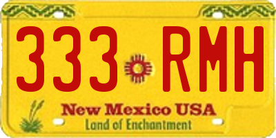 NM license plate 333RMH