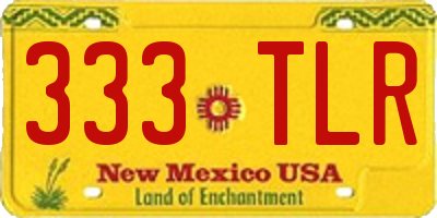 NM license plate 333TLR