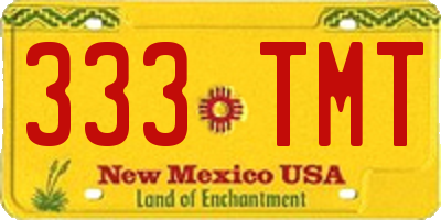 NM license plate 333TMT